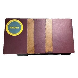 Vintage 1953 Scrabble Board Game Selchow Richter Wood Tiles Racks Manual & Book